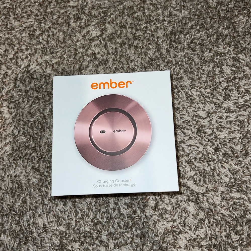 Ember Charging Coaster in Rose Gold